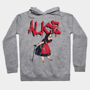 Alice In Wonderland Vs Alice Cooper Hoodie